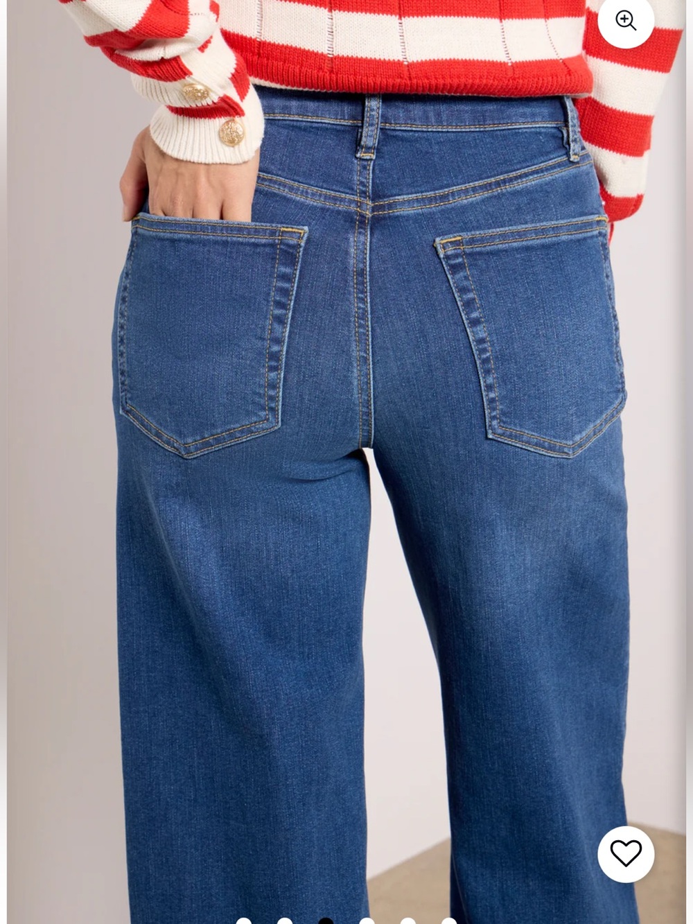 Frame Le Slim Palazzo High Rise Wide Leg Jean in Femma size 29 - Picture 4 of 15